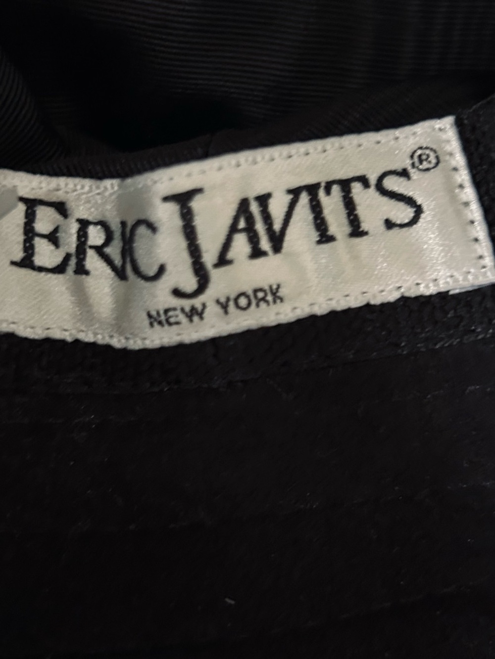 Vintage ERIC JAVITS Hat Weatherproof Fabric Brown Black 60s 70s - Picture 15 of 16